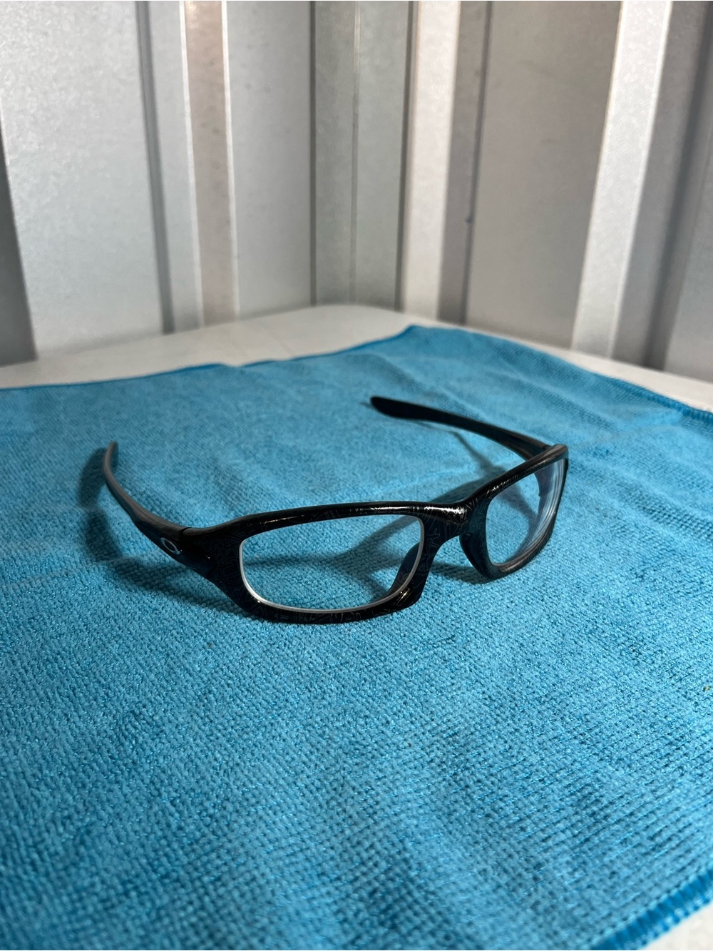 Title — Oakley Eyeglasses Frames Black Pattern Clear Lenses USA